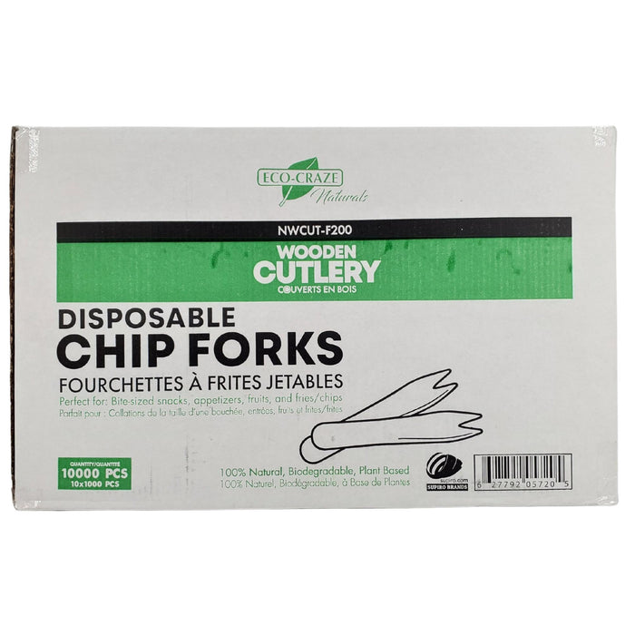 Eco-Craze - Wooden Fruit/Chip Fork - 85mm