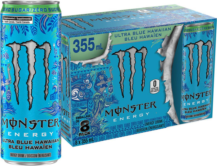 Monster - Ultra Blue Hawaiian Energy Drink - Cans - 8pk