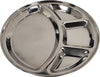 SS Meal Tray / Thali - 4 Compartment - Heavy 30cm