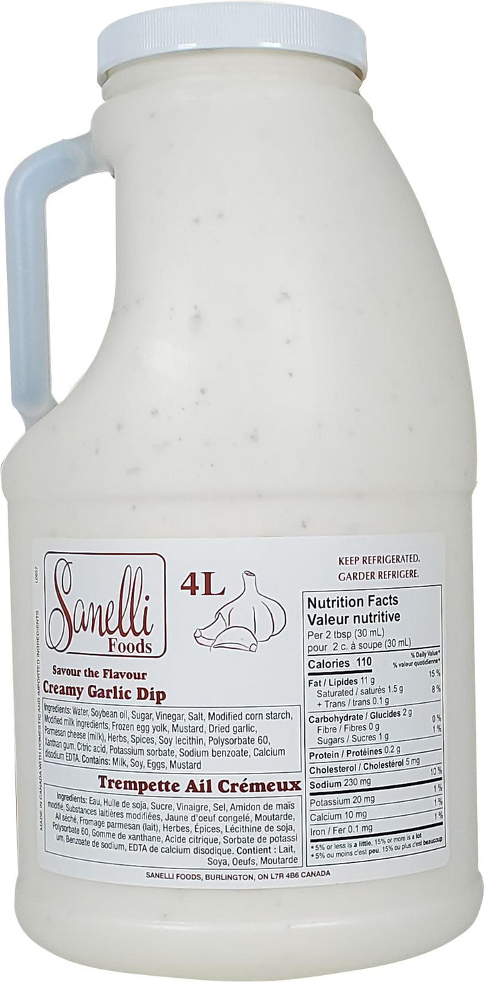 Sanelli - Creamy Garlic - 4 Lt Jug