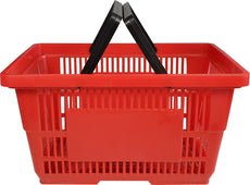 28L Shopping Basket - Plastic - Plastic Handle - XJL12