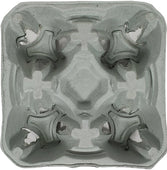 4 Cup Carry Out Tray - M51-0032/EFCT104