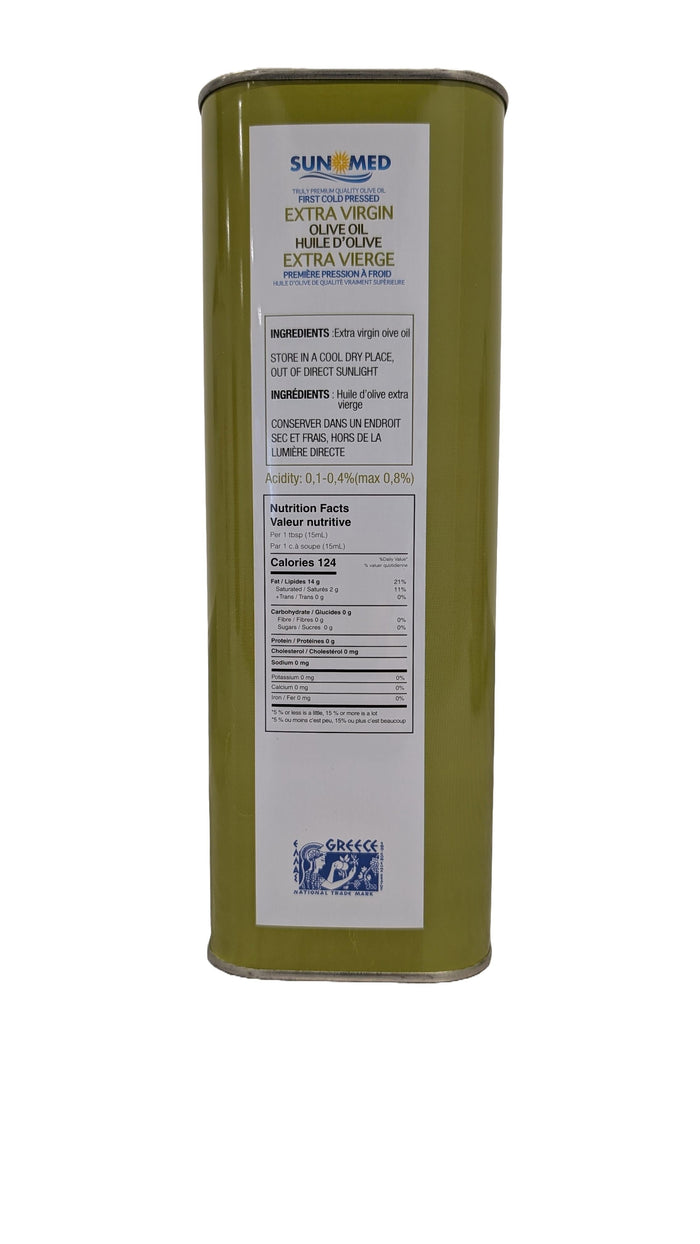 CLR - Sun Med - Extra Virgin Oilve Oil - Greek