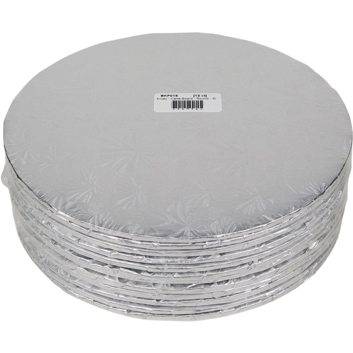 Decora - Cake Board - Round - Silver - 10x1/4