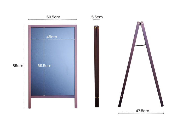 Sidewalk Menu Chalk Board - Wood Frame