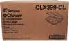 Genpak Clover Hinged Container XL Clear 9.25x9.65x3-3 Comp. CLX399