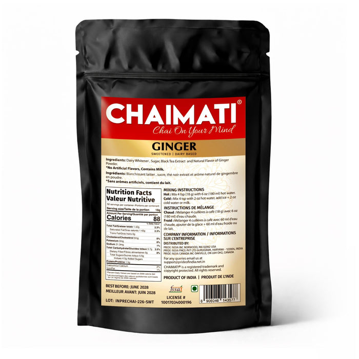 ChaiMati - Ginger Chai Latte - Instant Premix
