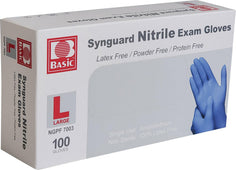 Advance Care - Nitrile Gloves Exam - Blue - Large