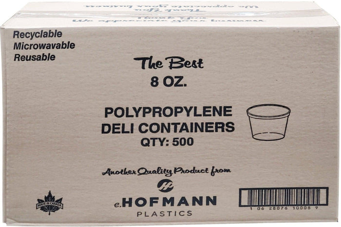 Hoffmann - Deli Container - Clear - 8oz - HT08-99A