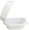 Eco-Craze - MFPP Clamshell Container - 5x5 - 1 Comp. - White