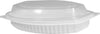 Value+ - PP7000-12WC - Oval Container - 12oz - White w/Clear Lid