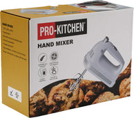 Pro-Kitchen - Hand Mixer w. Dough Hooks & Egg Beater