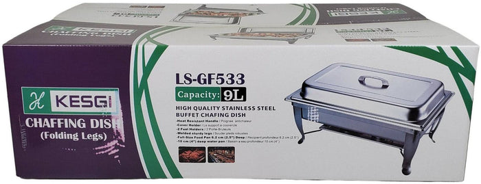Kesgi - 533 Chafing Dish 9 L w/Folding Legs
