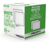 Mayfair - 1 Ply Lunch Napkins 1/4 Fold - White - LNAP01