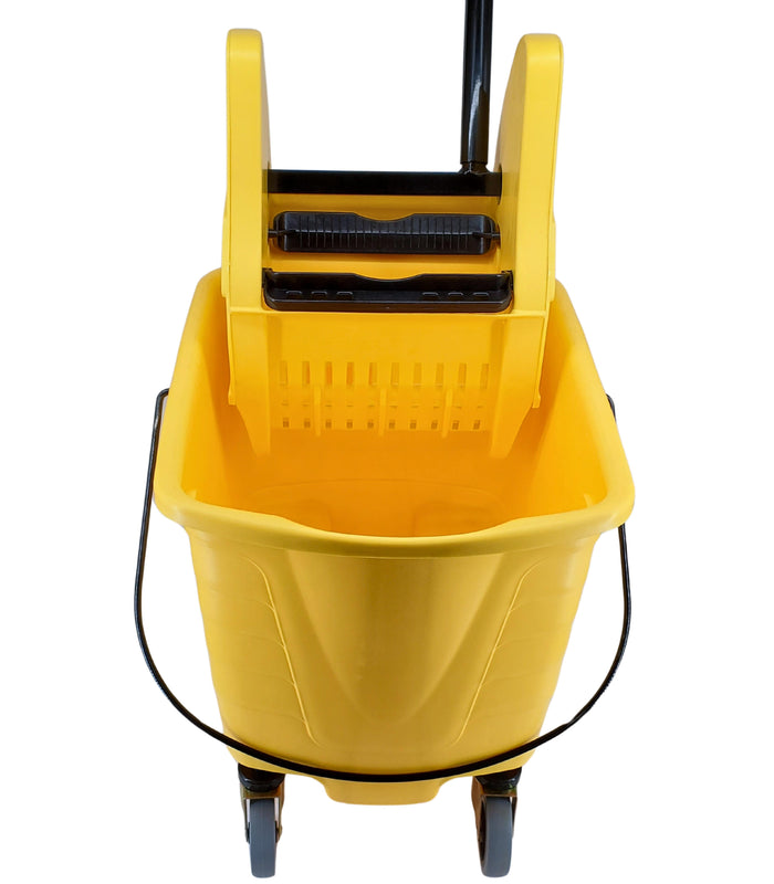 Spartano - 27L Mop Bucket with Down Press Wringer - Yellow - 4939