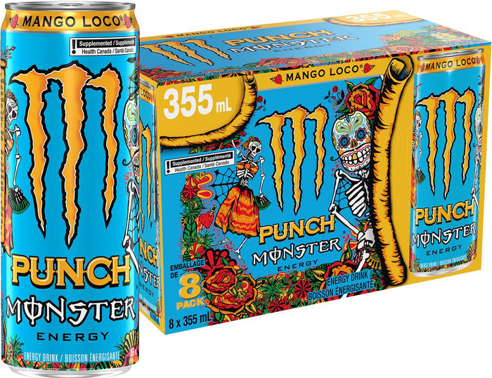 Punch Monster Mango Loco Energy Drink - 355mL