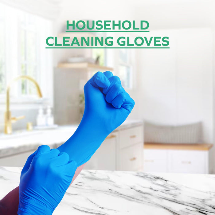 Rhino - NB6 - Blue Nitrile Gloves - Large - 600L