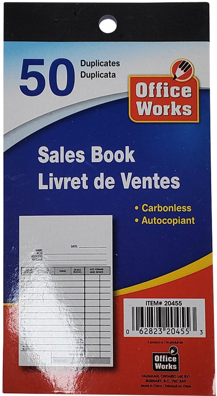 Office Works - 50-ct Duplicate Sales Book - 20455