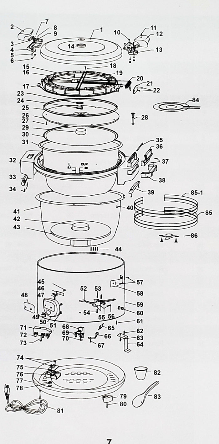 Omcan - Rice Cooker & Warmer (64 Cups)