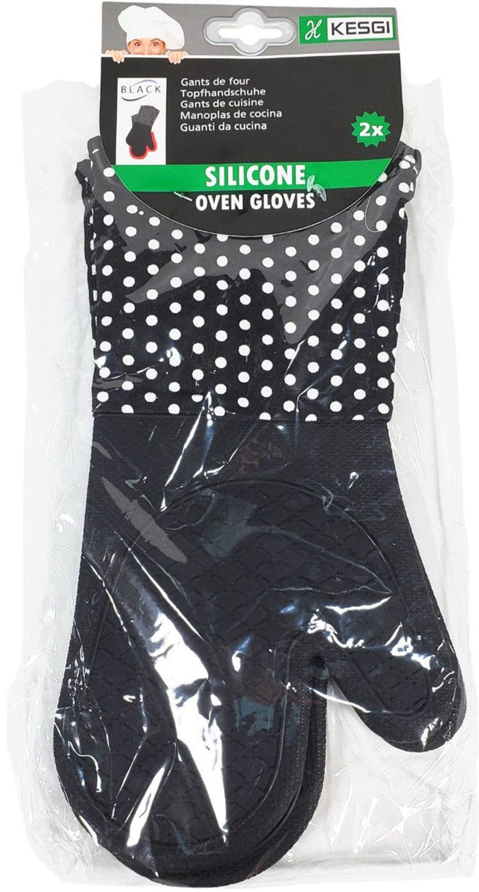 VSO - Oven Mitt - Silicone - Black (1 pair) - QF004Black