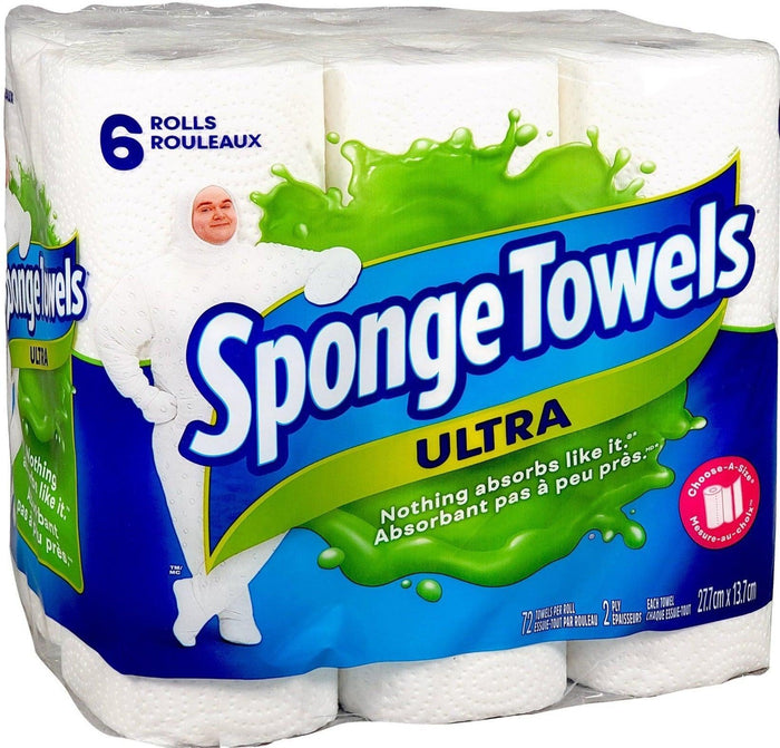 XE - Sponge - Ultra Paper Hand Towel Rolls - 83 sheets