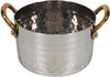 Sauce Pan SS Hammered 450Ml With 2 Gold Handles No. 1, 11cm