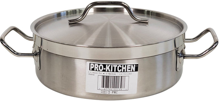 Pro-Kitchen/Kesgi - 26x9cm Sauce Pot - SS w/2 Handles & Lid