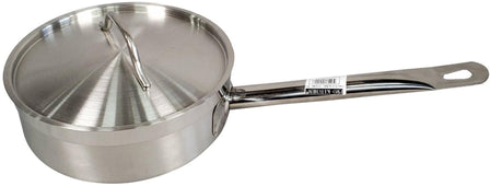 Pro-Kitchen - 22x7.5cm Sauce Pan & Lid SS - Long Handle