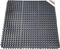 Pro-Kitchen - Black Rubber Anti-Fatigue Mat - 36''X36''