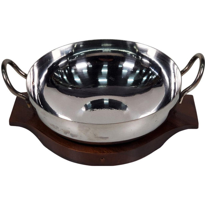 Pro-Kitchen - Karahi Steel & Wood Base - 1 Kg