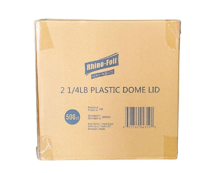 Rhino-Foil - 2 1/4 lb Oblong - Plastic Lid - AR120