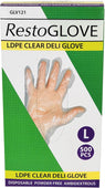 XC - Essentials - LDPE Clear Deli Glove - Large