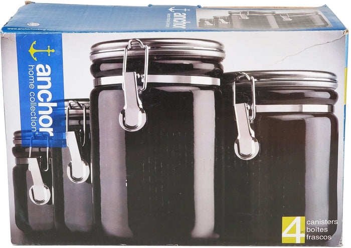 CLR - 4 Pcs Cannister Red Or Black