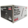 Value+ - 8'' - Black Plastic Straw - 6 mm