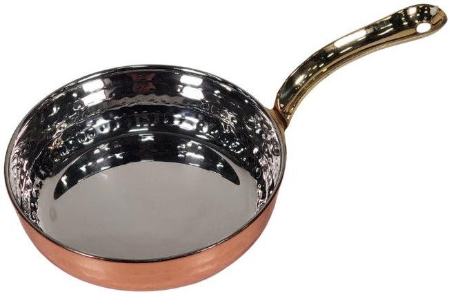 PK - 84205B - 20oz Heavy Fry Pan - SS - Copper Finish w/Long Handle