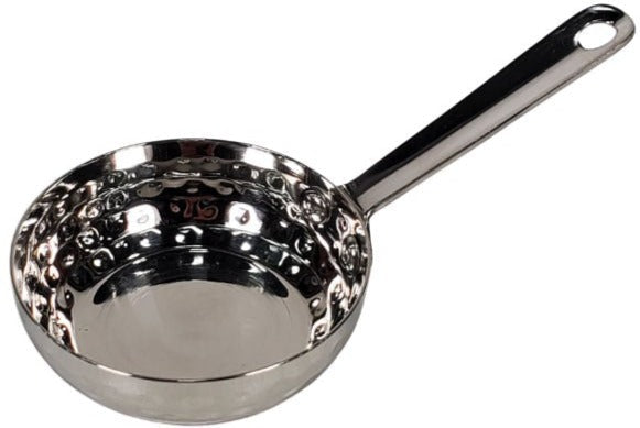 PK-82246A - 2.75oz Fry Pan - SS - Hammered Finish w/Handle