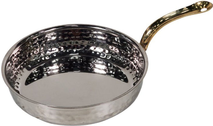 PK-82205C - Heavy Fry Pan w/long brass handle 900ml(18X4.5cm)