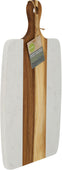 L.Gourmet Acacia Wood+Marble Board - 15.75