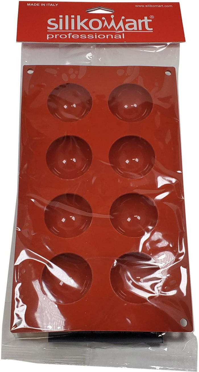 Silicone 1/2 Sphere Mold - 8 Compartment - SF004