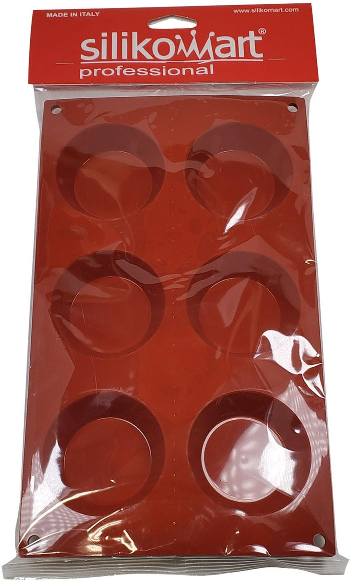 CLR - Silicone Tartlet Mold - 6 Compartment - SF016