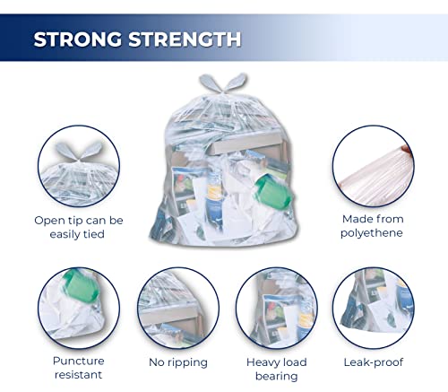 Spartano Industrial Garbage Bags - Clear, 35