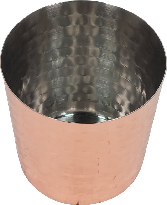 PK - 84363 - 13.5oz French Fry Cup - SS - Hammered Copper Finish w/Handle