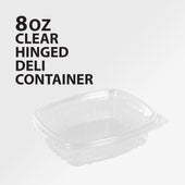 Genpak - Hinged Deli Container - Clear - 8oz - AD08