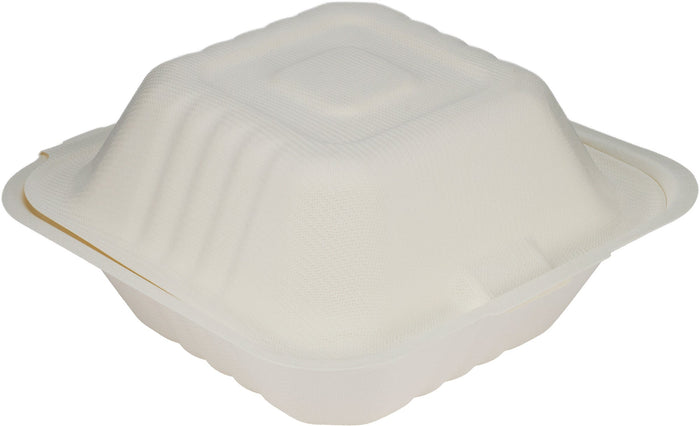 Eco-Craze Bagasse Clamshell Container - 6
