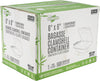 Eco-Craze - 6x6 Bagasse Clamshell Container