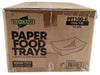 Eco-Craze PFT100-K #100 1 lb Kraft Paper Food Tray