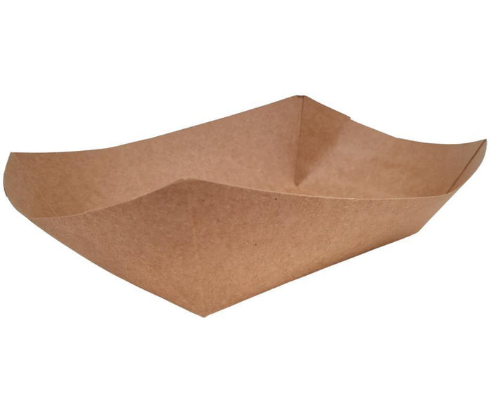 Eco-Craze - PFT300-K #300 3 lb Kraft Paper Food Tray