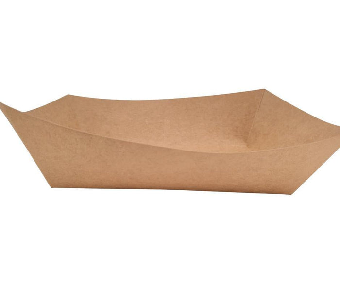 Eco-Craze PFT500-K #500 5 lb Kraft Paper Food Tray