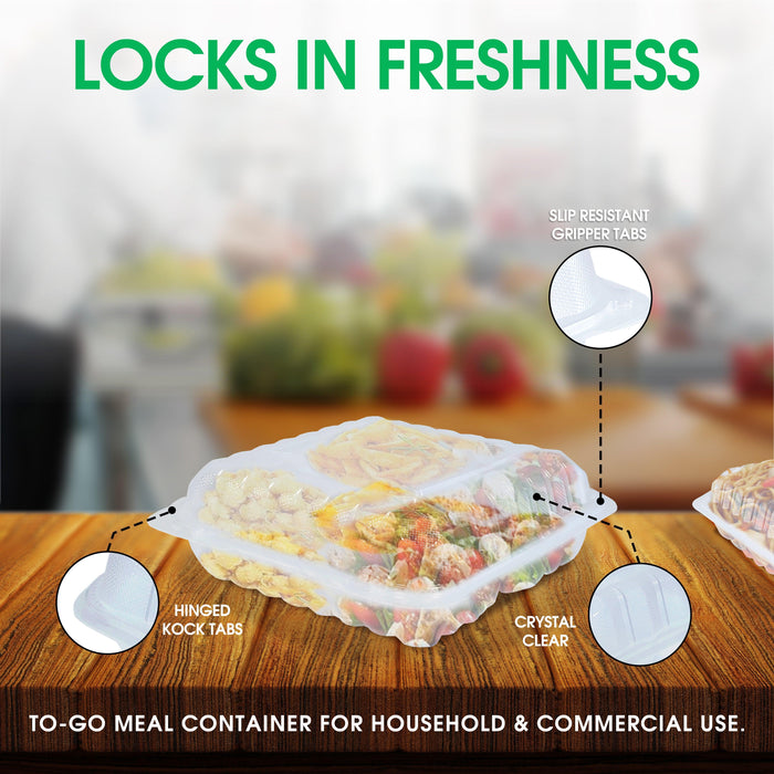 Value+ - PP-883C-VH Premium Food Container 8x8x2.9