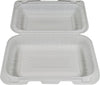 Eco-Craze - MFPP Clamshell Container - 9x6x2.3 - Double Lock - Vented - White